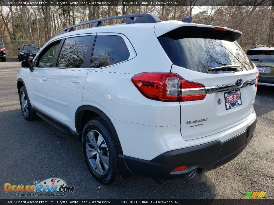 2020 Subaru Ascent Premium Crystal White Pearl / Warm Ivory Photo #4