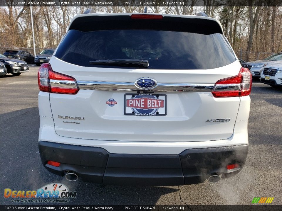 2020 Subaru Ascent Premium Crystal White Pearl / Warm Ivory Photo #5
