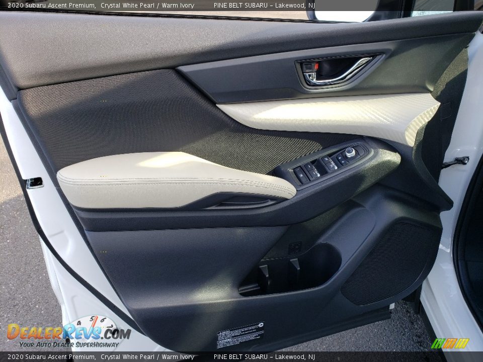 2020 Subaru Ascent Premium Crystal White Pearl / Warm Ivory Photo #7