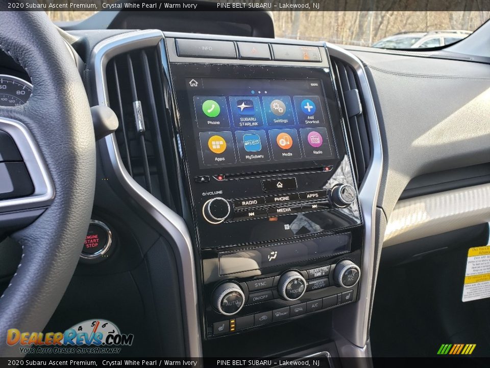 2020 Subaru Ascent Premium Crystal White Pearl / Warm Ivory Photo #9