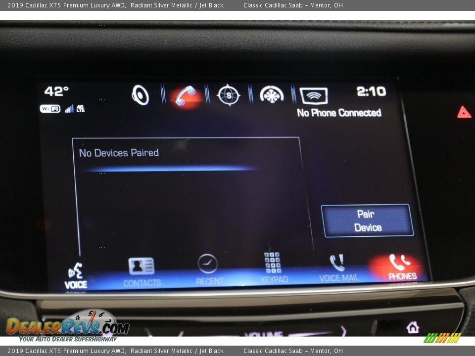 2019 Cadillac XT5 Premium Luxury AWD Radiant Silver Metallic / Jet Black Photo #14