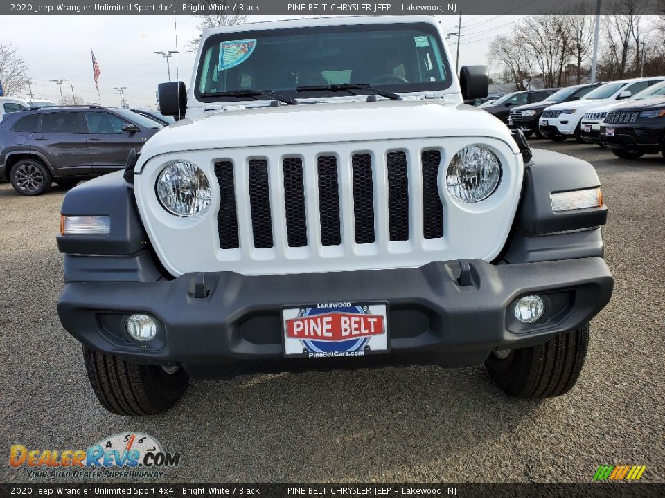 2020 Jeep Wrangler Unlimited Sport 4x4 Bright White / Black Photo #2