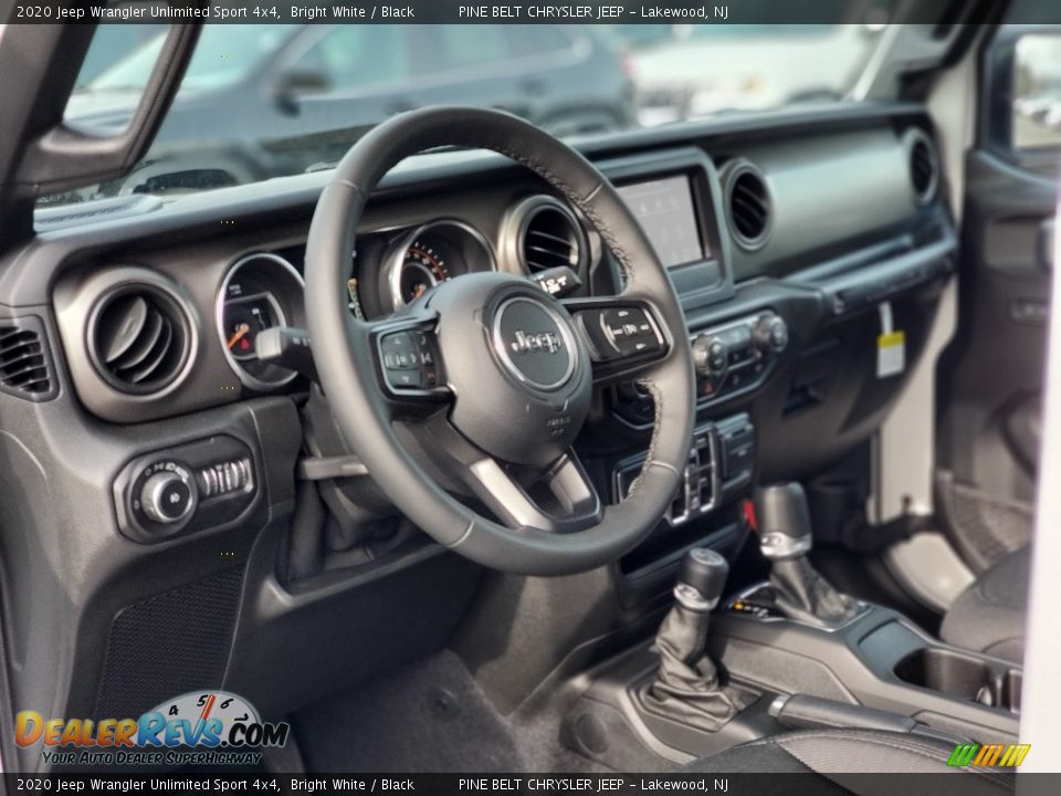2020 Jeep Wrangler Unlimited Sport 4x4 Bright White / Black Photo #7