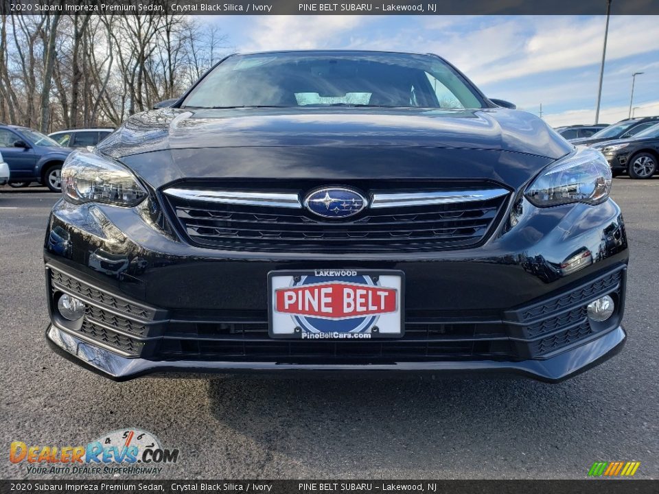 2020 Subaru Impreza Premium Sedan Crystal Black Silica / Ivory Photo #2