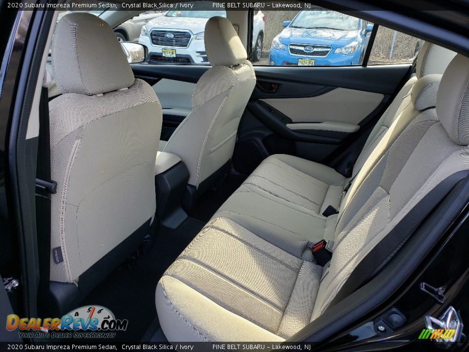 2020 Subaru Impreza Premium Sedan Crystal Black Silica / Ivory Photo #6