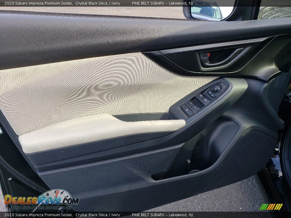 2020 Subaru Impreza Premium Sedan Crystal Black Silica / Ivory Photo #7