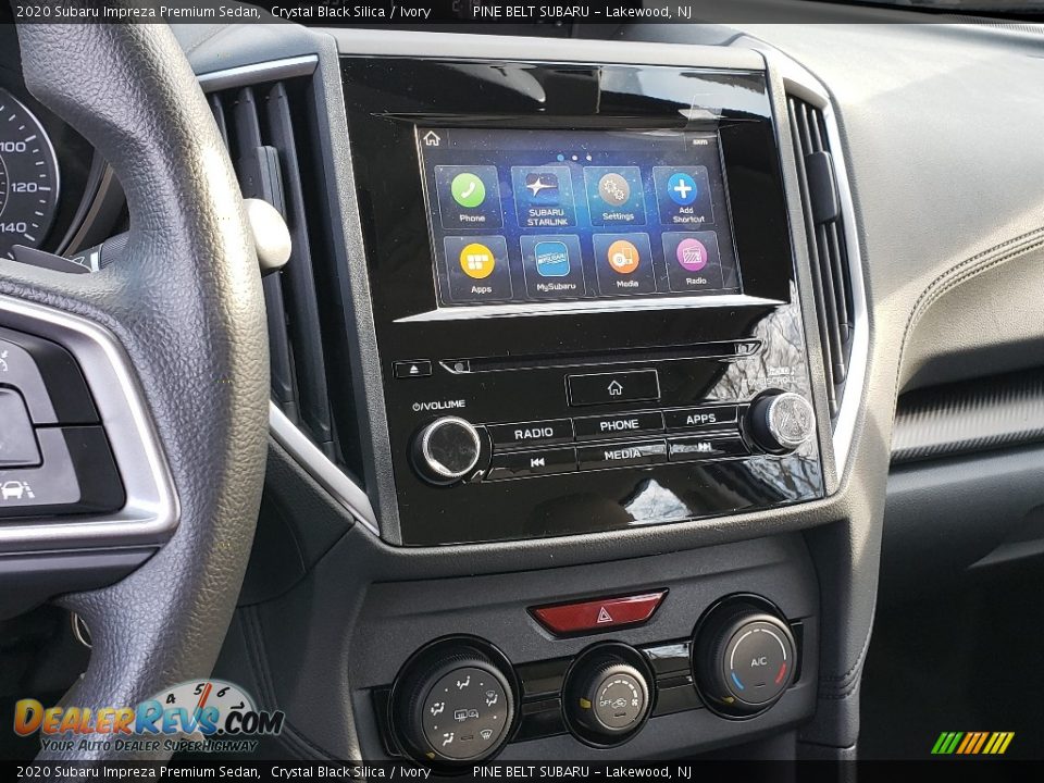 2020 Subaru Impreza Premium Sedan Crystal Black Silica / Ivory Photo #9