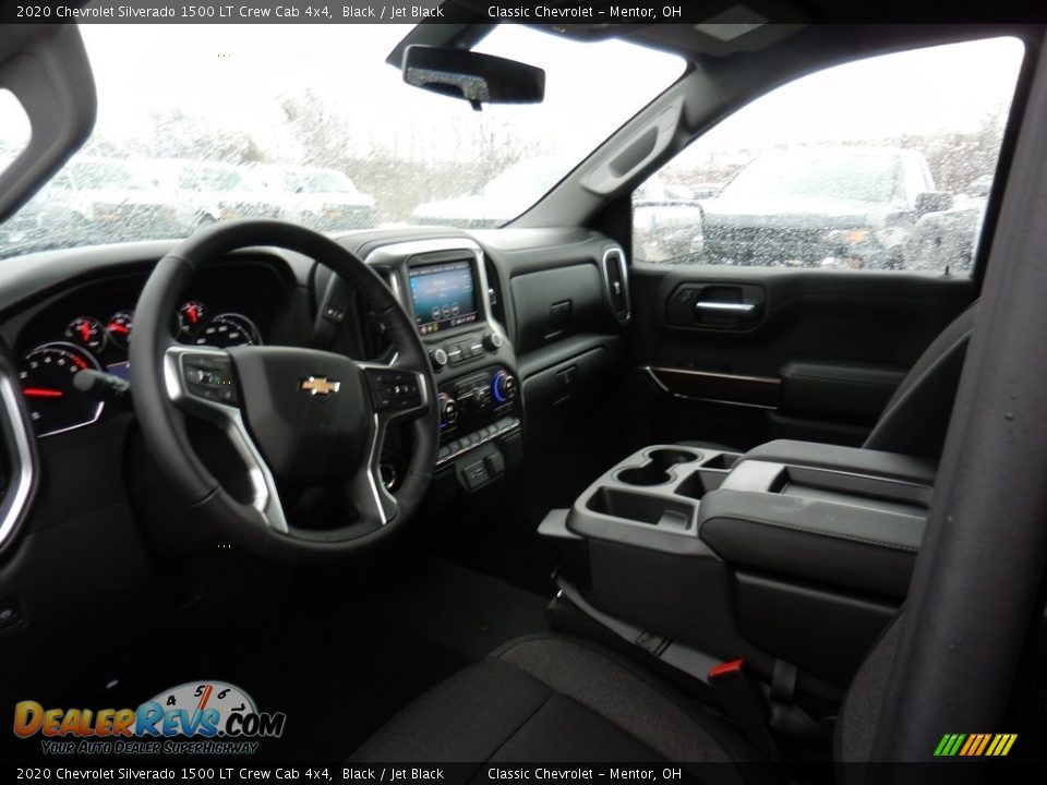 2020 Chevrolet Silverado 1500 LT Crew Cab 4x4 Black / Jet Black Photo #7