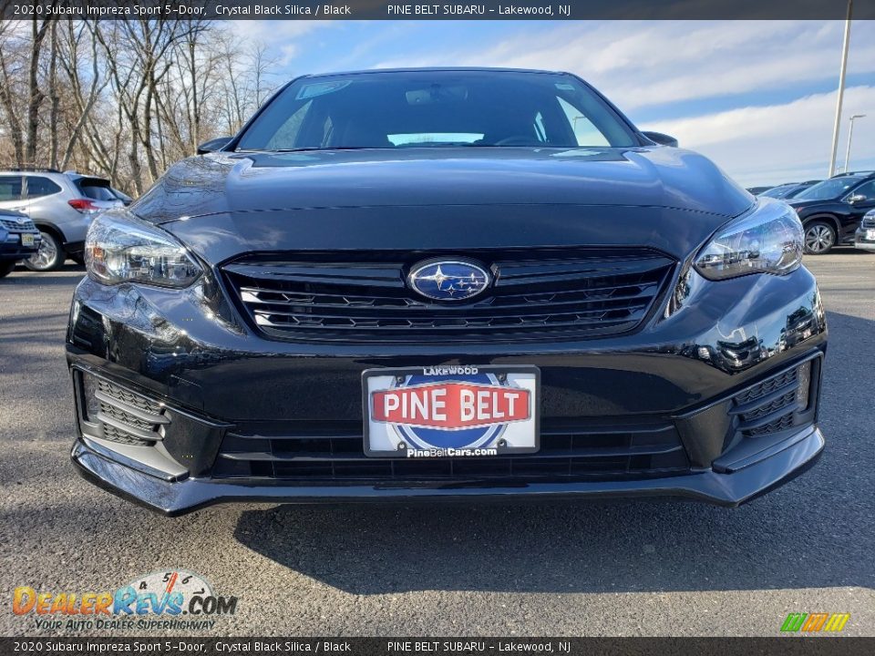 2020 Subaru Impreza Sport 5-Door Crystal Black Silica / Black Photo #2