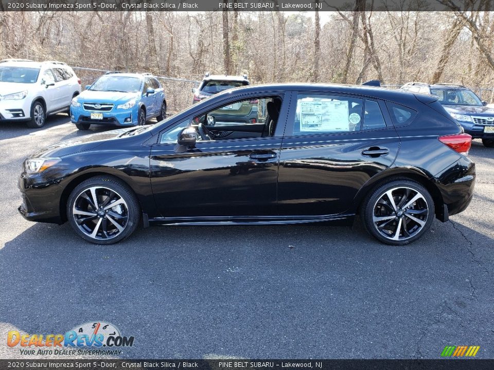 2020 Subaru Impreza Sport 5-Door Crystal Black Silica / Black Photo #3