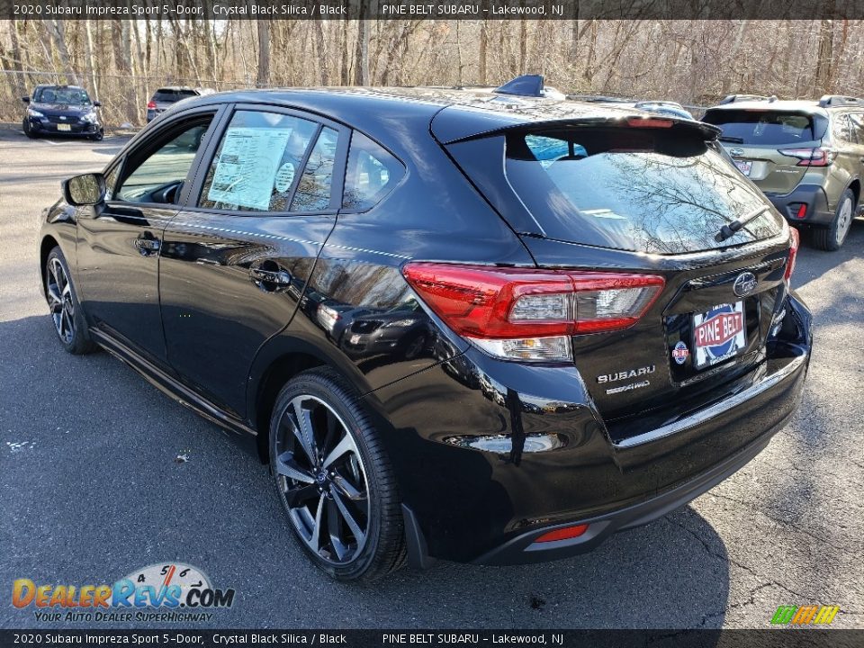 2020 Subaru Impreza Sport 5-Door Crystal Black Silica / Black Photo #4