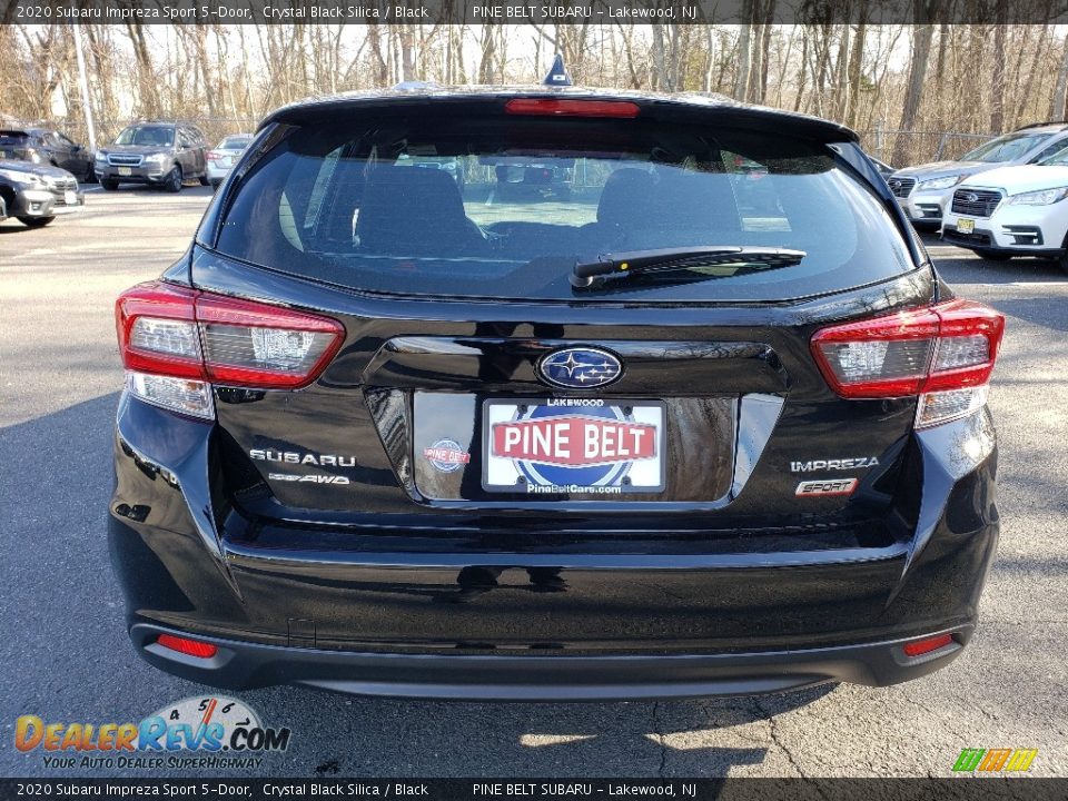 2020 Subaru Impreza Sport 5-Door Crystal Black Silica / Black Photo #5