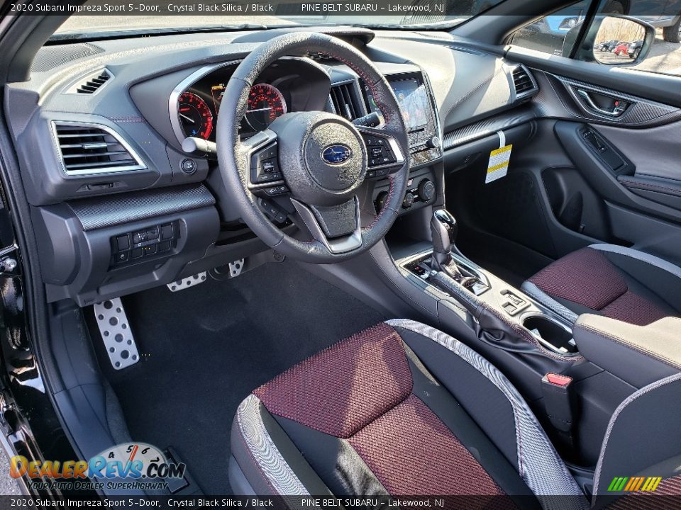 2020 Subaru Impreza Sport 5-Door Crystal Black Silica / Black Photo #8