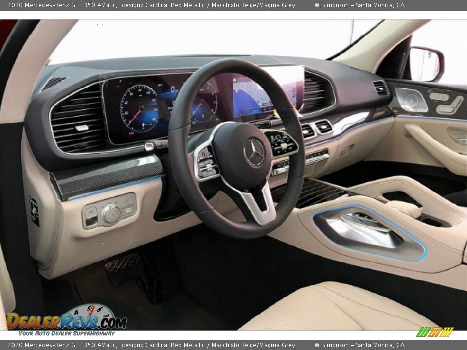 2020 Mercedes-Benz GLE 350 4Matic designo Cardinal Red Metallic / Macchiato Beige/Magma Grey Photo #4