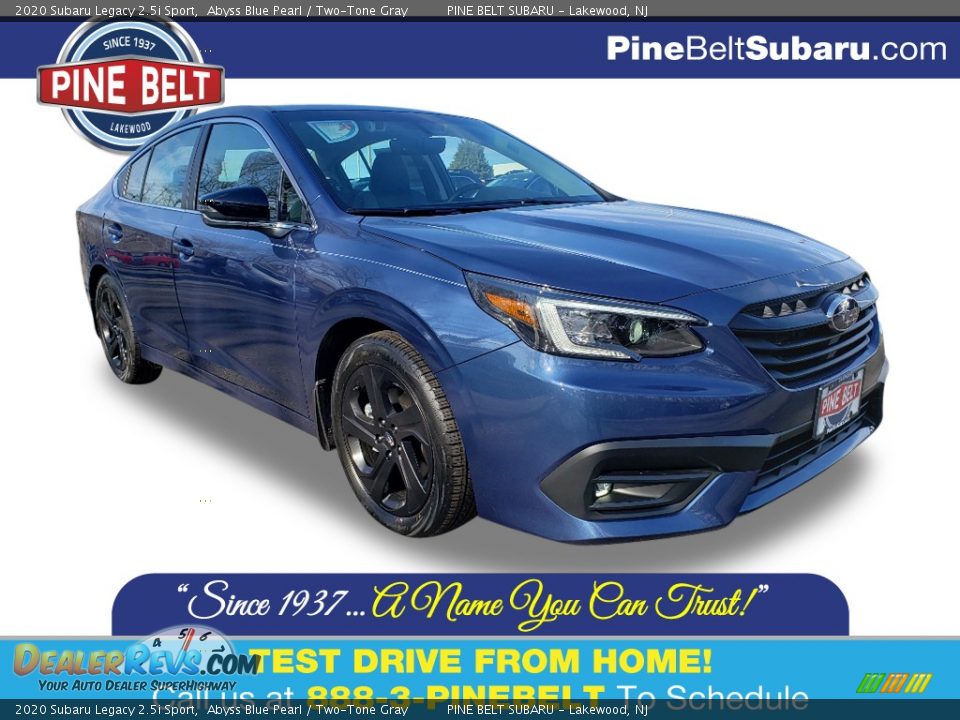 2020 Subaru Legacy 2.5i Sport Abyss Blue Pearl / Two-Tone Gray Photo #1