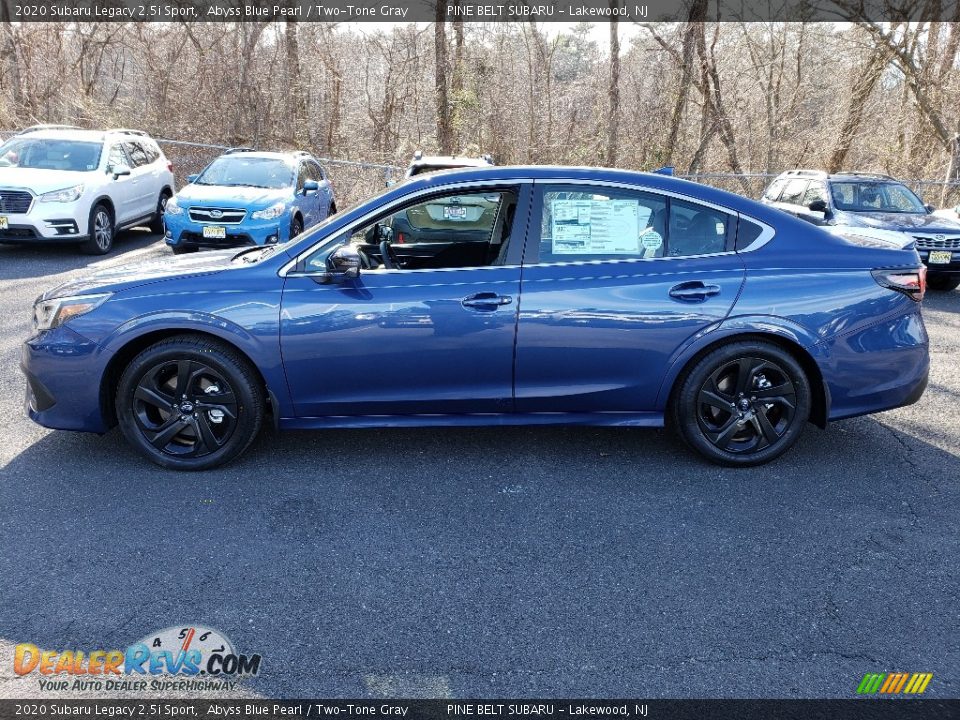 2020 Subaru Legacy 2.5i Sport Abyss Blue Pearl / Two-Tone Gray Photo #3