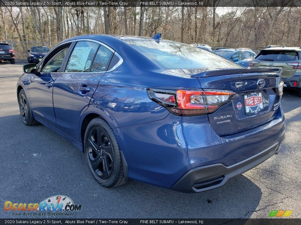 2020 Subaru Legacy 2.5i Sport Abyss Blue Pearl / Two-Tone Gray Photo #4