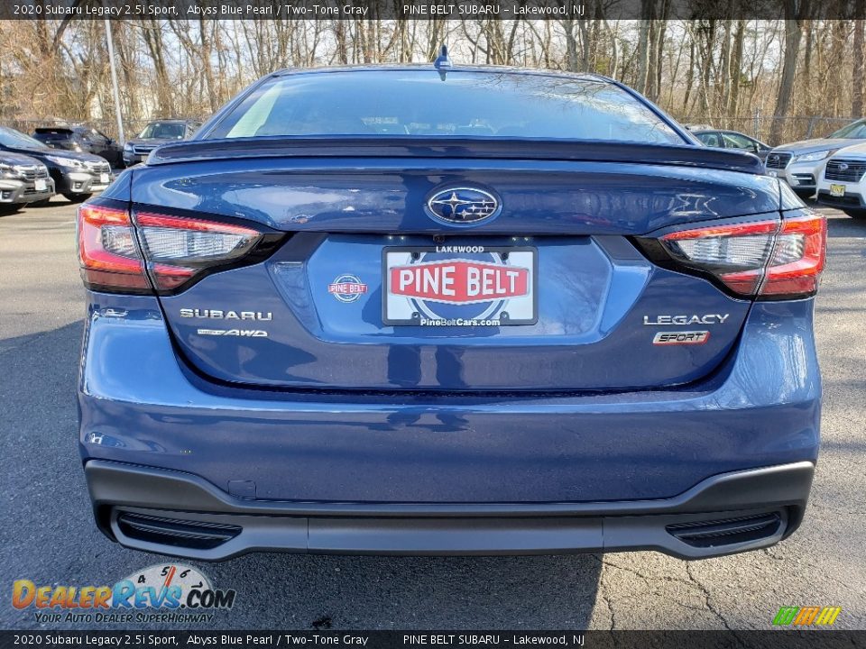 2020 Subaru Legacy 2.5i Sport Abyss Blue Pearl / Two-Tone Gray Photo #5