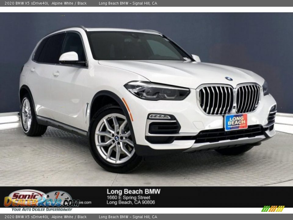 2020 BMW X5 sDrive40i Alpine White / Black Photo #1