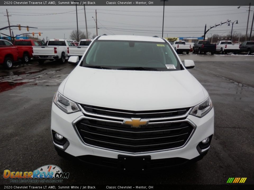 2020 Chevrolet Traverse LT AWD Summit White / Jet Black Photo #2