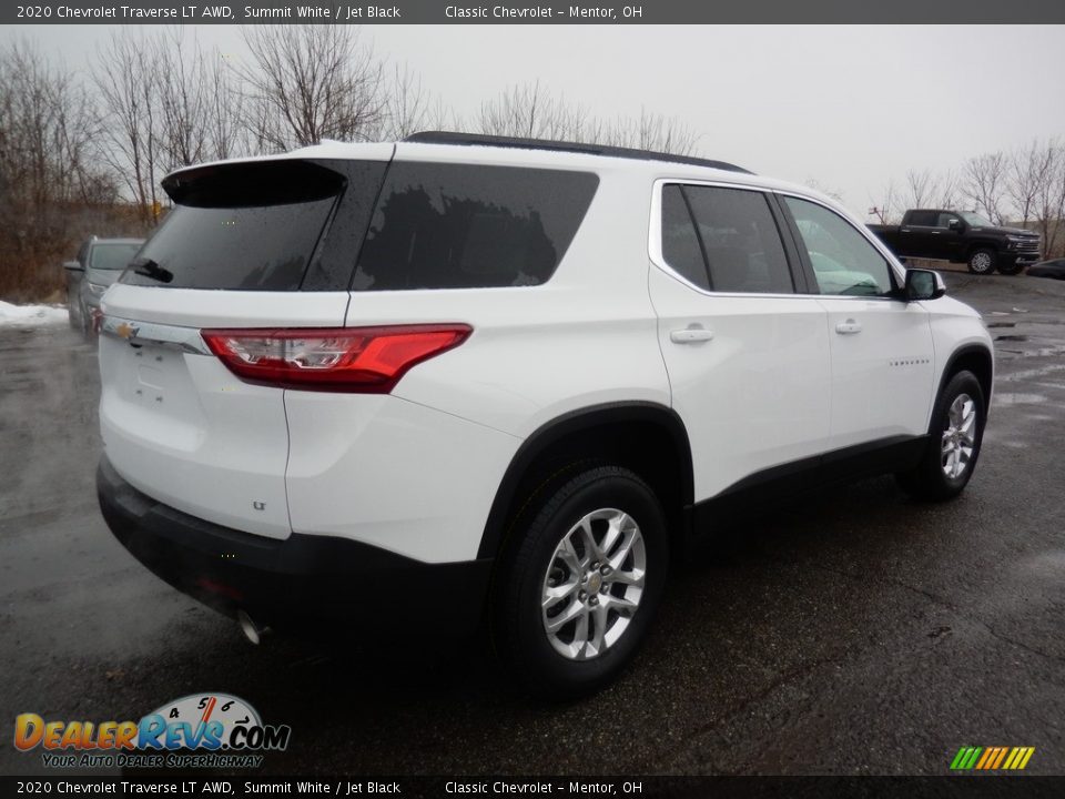 2020 Chevrolet Traverse LT AWD Summit White / Jet Black Photo #4