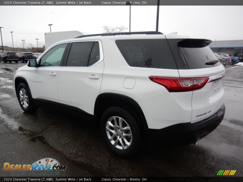 2020 Chevrolet Traverse LT AWD Summit White / Jet Black Photo #5