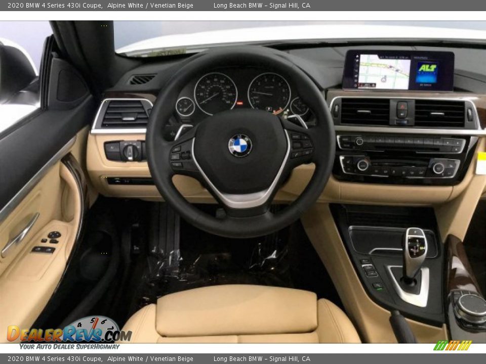 2020 BMW 4 Series 430i Coupe Alpine White / Venetian Beige Photo #4