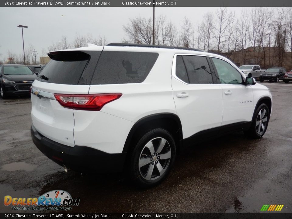 2020 Chevrolet Traverse LT AWD Summit White / Jet Black Photo #4