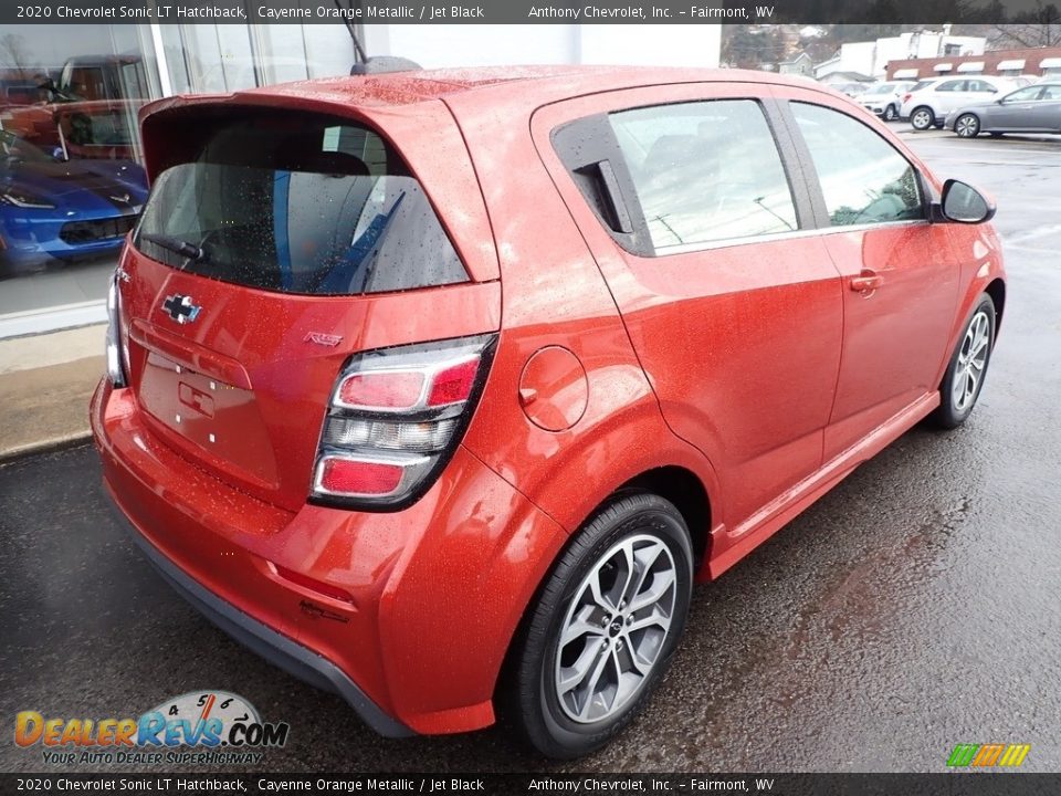 2020 Chevrolet Sonic LT Hatchback Cayenne Orange Metallic / Jet Black Photo #4