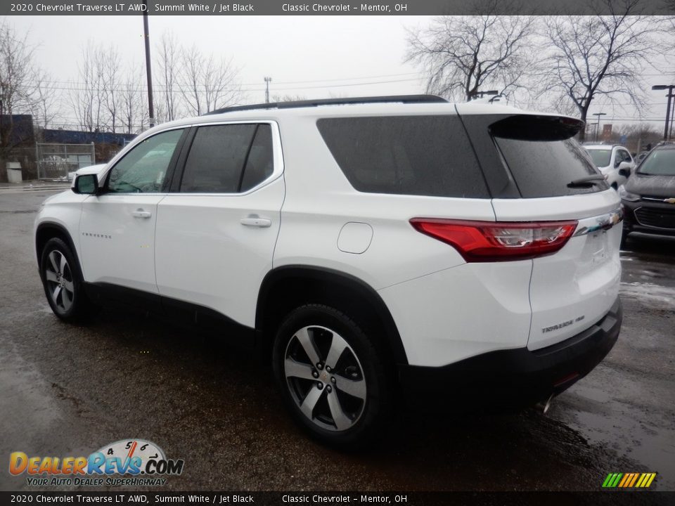 2020 Chevrolet Traverse LT AWD Summit White / Jet Black Photo #5