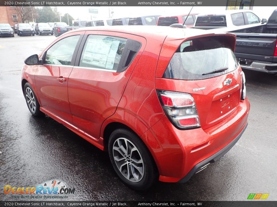 2020 Chevrolet Sonic LT Hatchback Cayenne Orange Metallic / Jet Black Photo #6