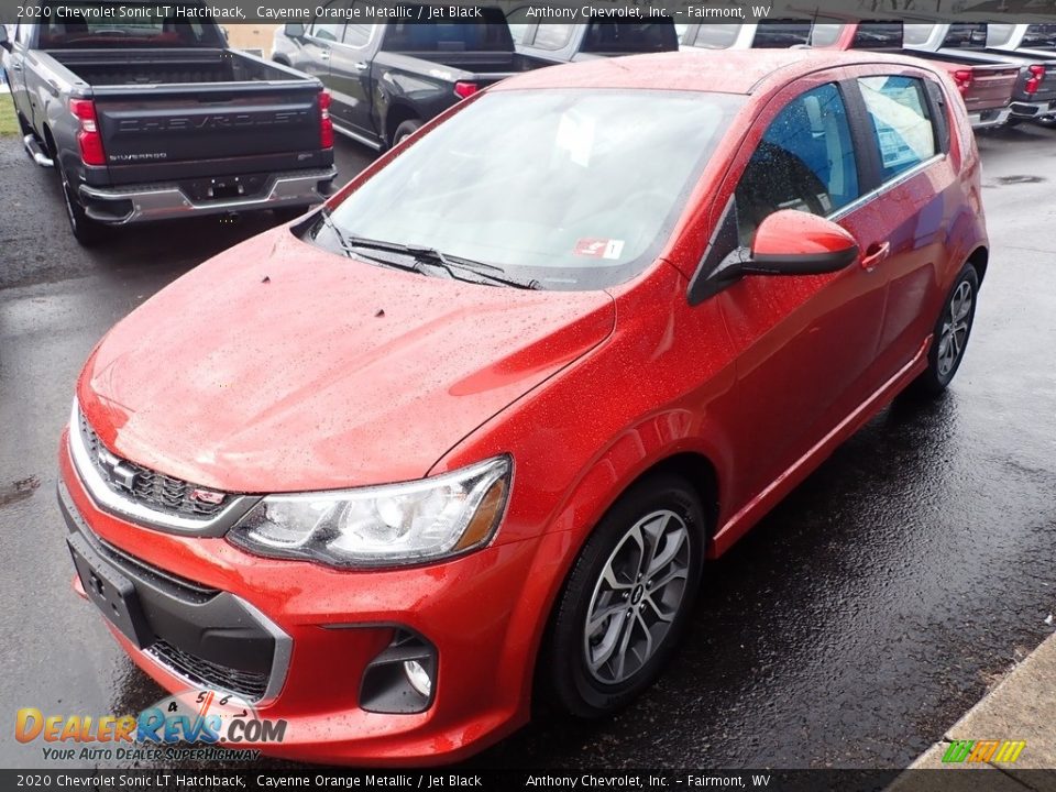 2020 Chevrolet Sonic LT Hatchback Cayenne Orange Metallic / Jet Black Photo #8
