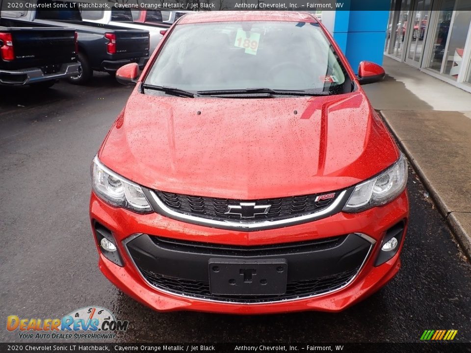 2020 Chevrolet Sonic LT Hatchback Cayenne Orange Metallic / Jet Black Photo #9