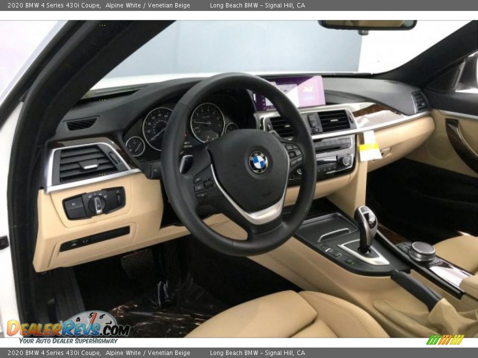 2020 BMW 4 Series 430i Coupe Alpine White / Venetian Beige Photo #17