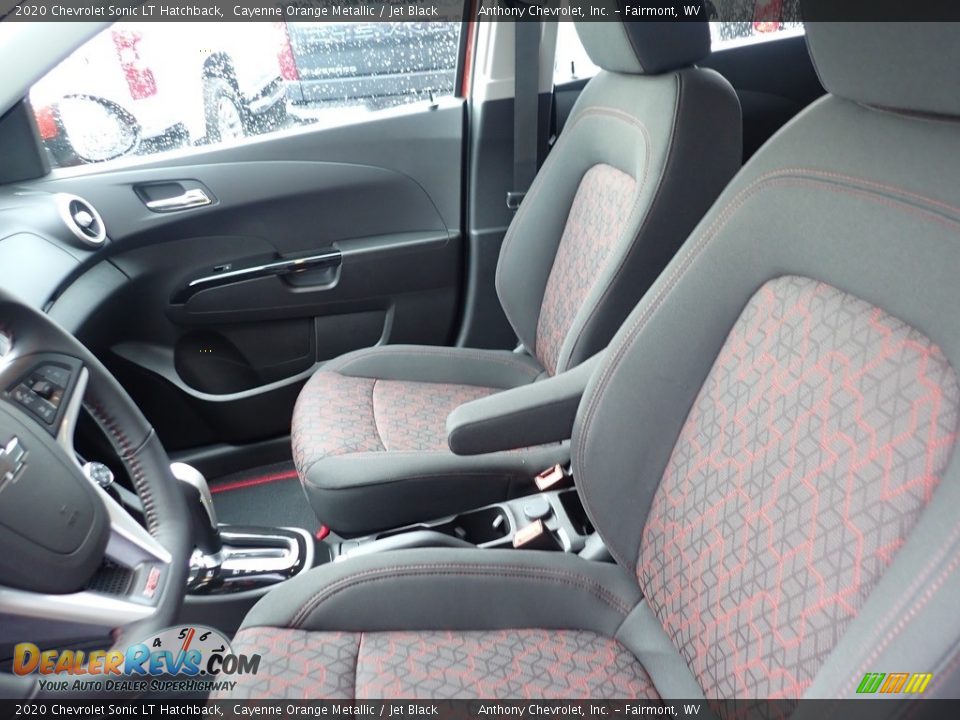 2020 Chevrolet Sonic LT Hatchback Cayenne Orange Metallic / Jet Black Photo #13