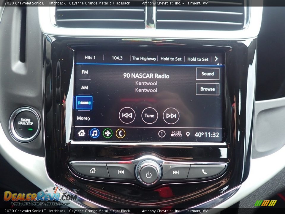 2020 Chevrolet Sonic LT Hatchback Cayenne Orange Metallic / Jet Black Photo #16