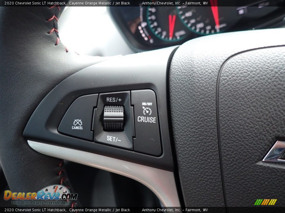 2020 Chevrolet Sonic LT Hatchback Cayenne Orange Metallic / Jet Black Photo #19