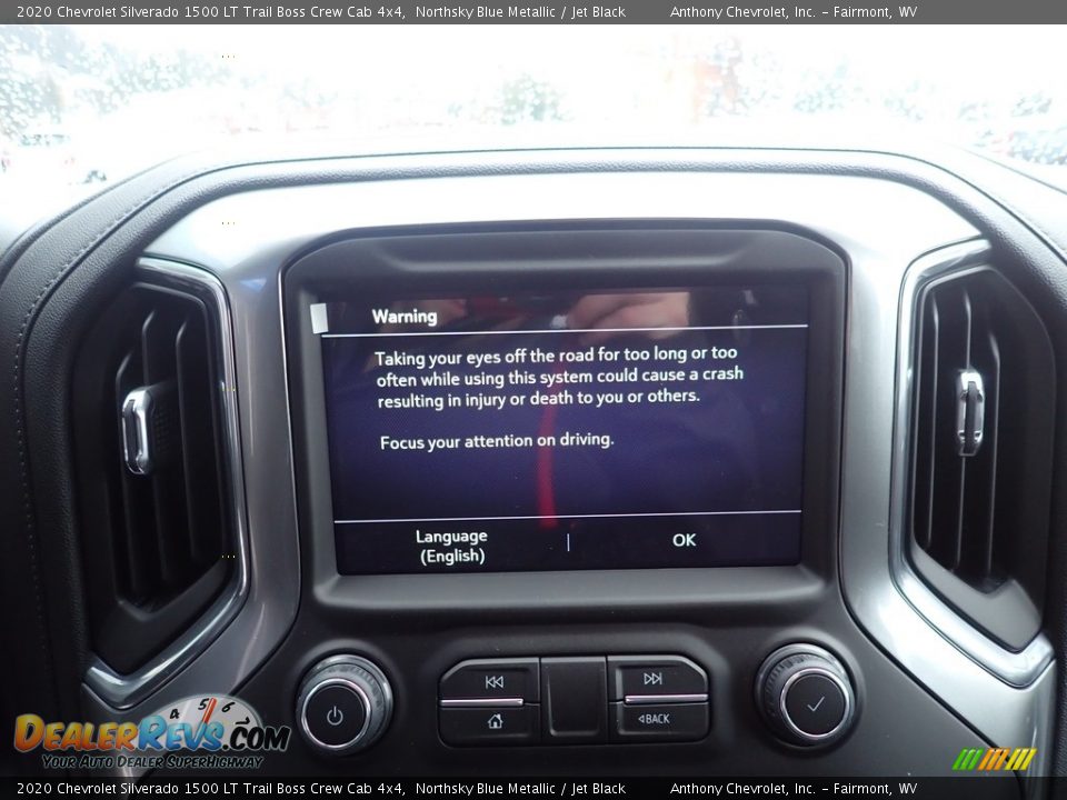 2020 Chevrolet Silverado 1500 LT Trail Boss Crew Cab 4x4 Northsky Blue Metallic / Jet Black Photo #16