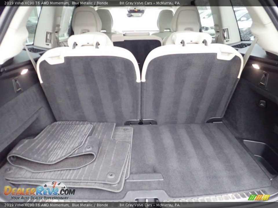 2019 Volvo XC90 T6 AWD Momentum Blue Metallic / Blonde Photo #5