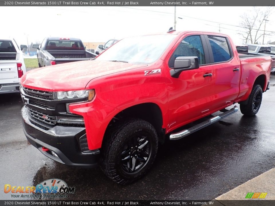 2020 Chevrolet Silverado 1500 LT Trail Boss Crew Cab 4x4 Red Hot / Jet Black Photo #6