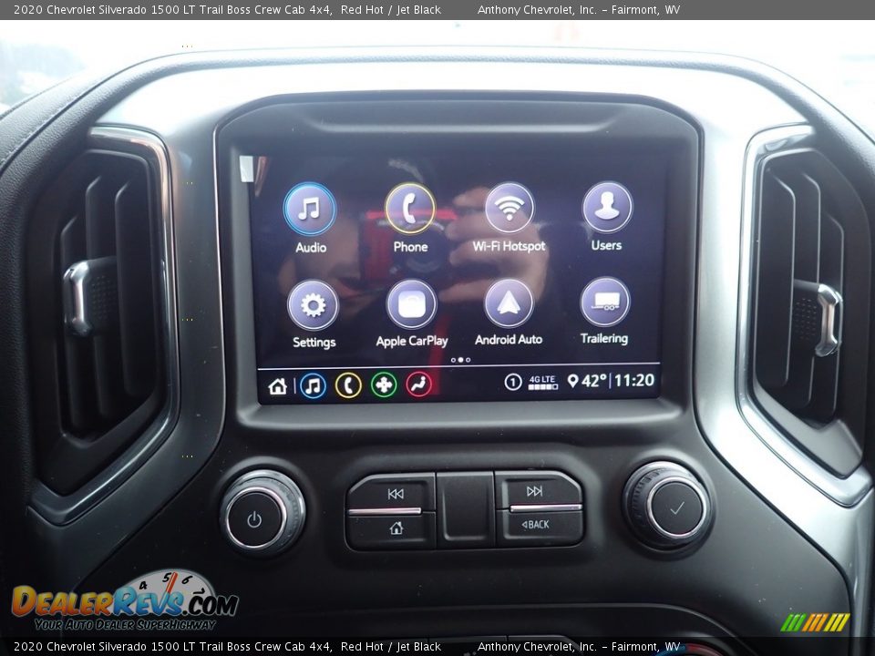 2020 Chevrolet Silverado 1500 LT Trail Boss Crew Cab 4x4 Red Hot / Jet Black Photo #15