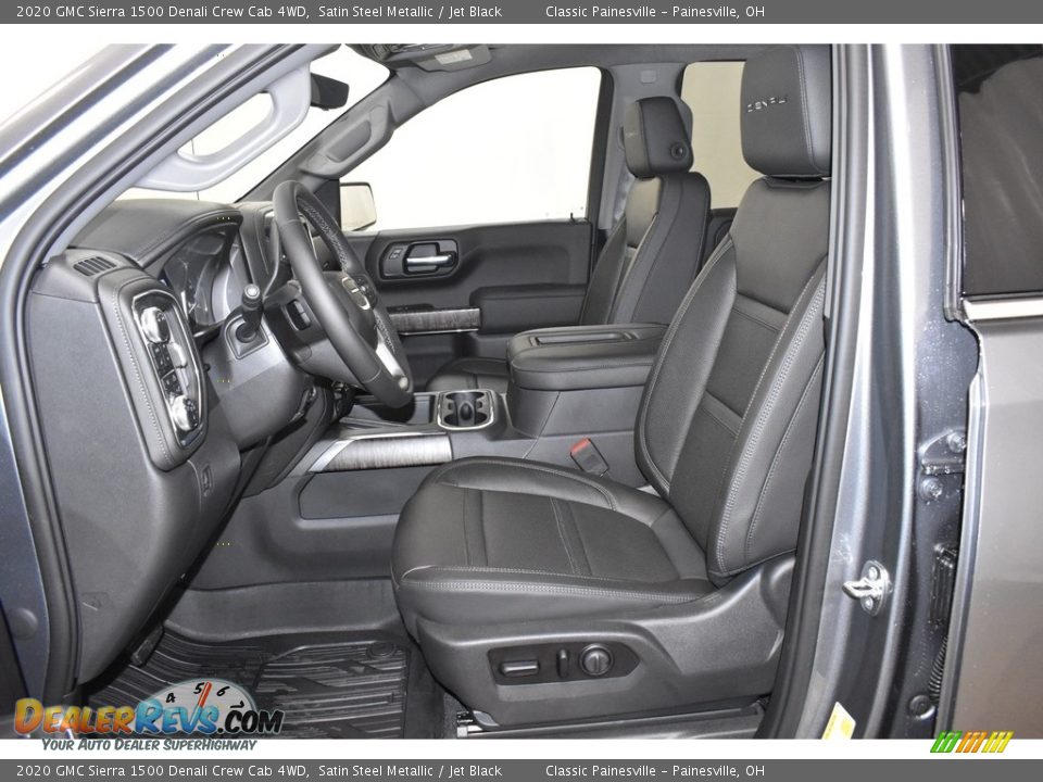 Jet Black Interior - 2020 GMC Sierra 1500 Denali Crew Cab 4WD Photo #8