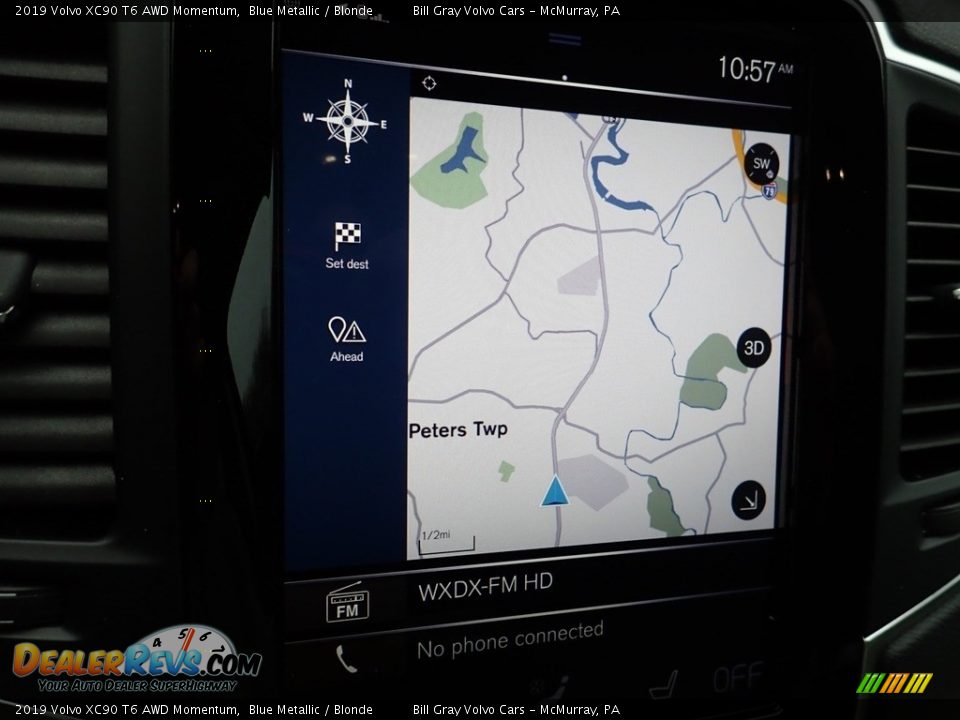 2019 Volvo XC90 T6 AWD Momentum Blue Metallic / Blonde Photo #21