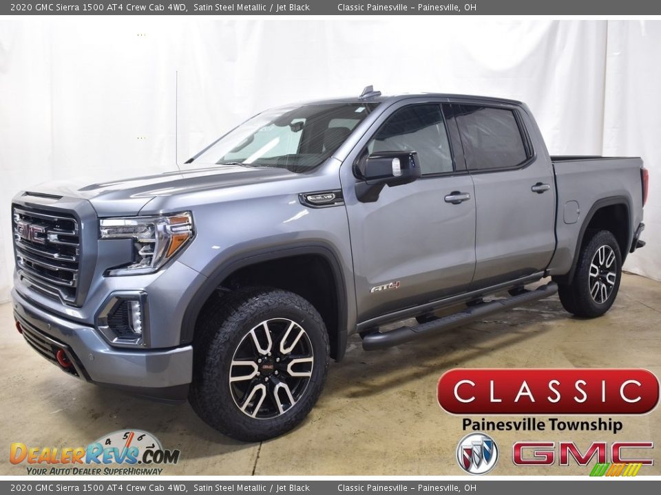 2020 GMC Sierra 1500 AT4 Crew Cab 4WD Satin Steel Metallic / Jet Black Photo #1