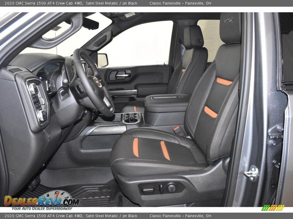Jet Black Interior - 2020 GMC Sierra 1500 AT4 Crew Cab 4WD Photo #7