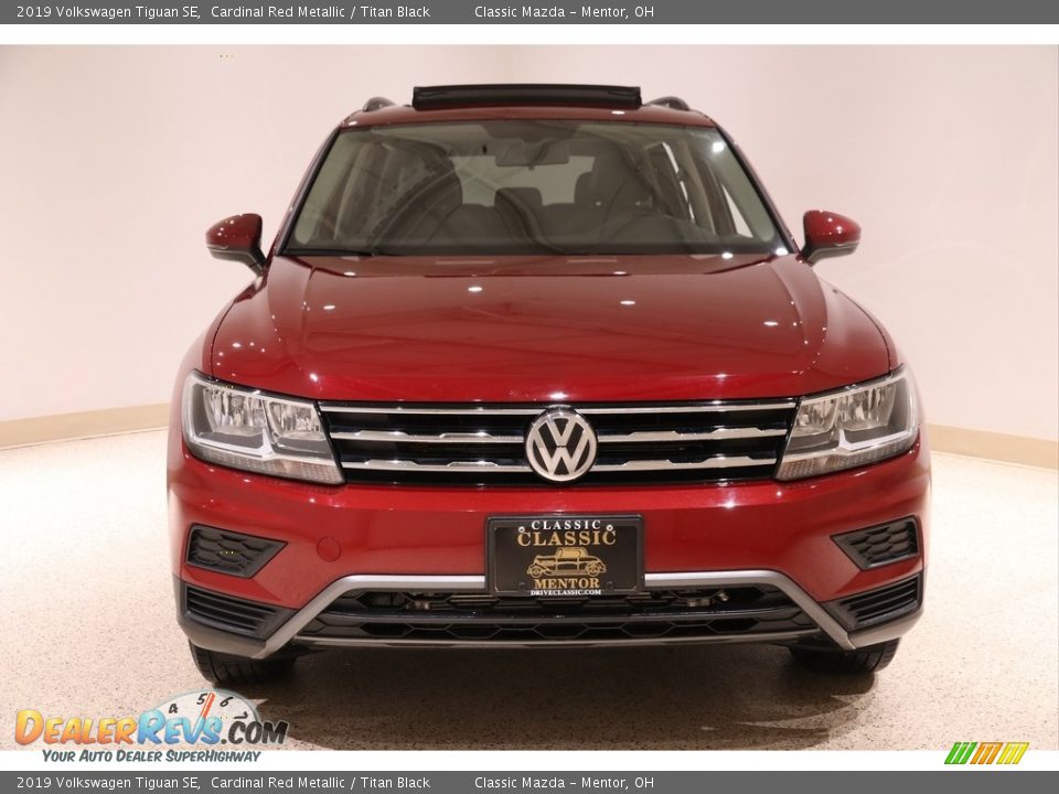 2019 Volkswagen Tiguan SE Cardinal Red Metallic / Titan Black Photo #2