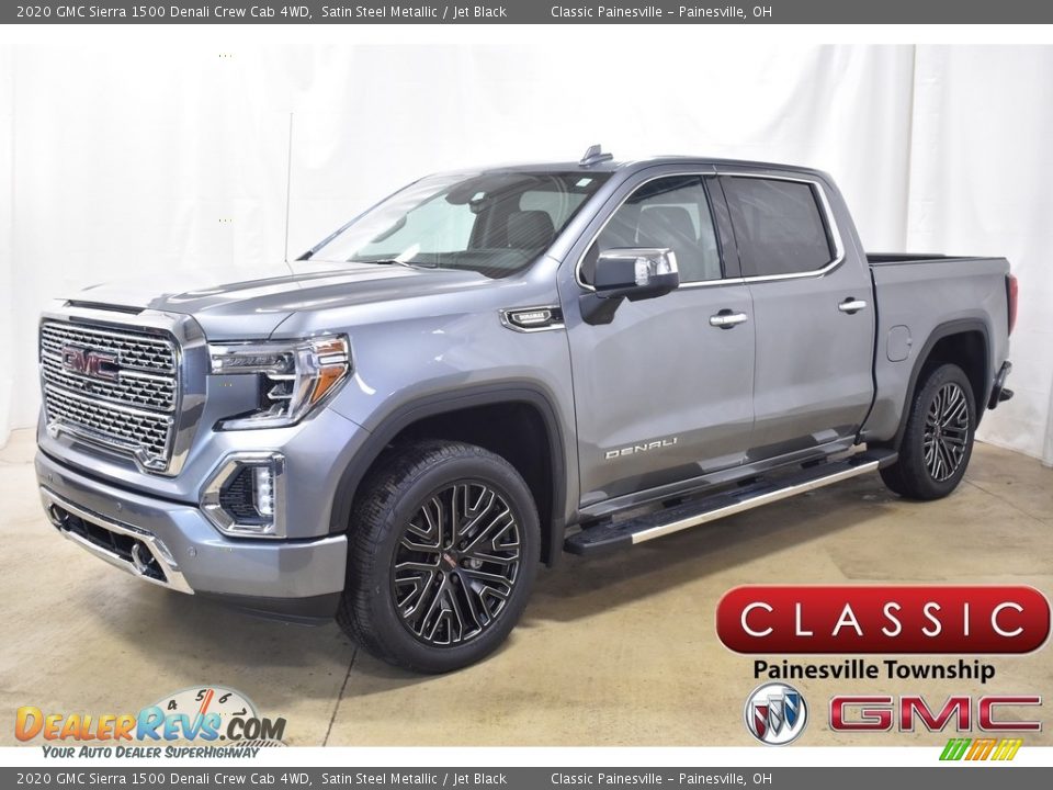 2020 GMC Sierra 1500 Denali Crew Cab 4WD Satin Steel Metallic / Jet Black Photo #1