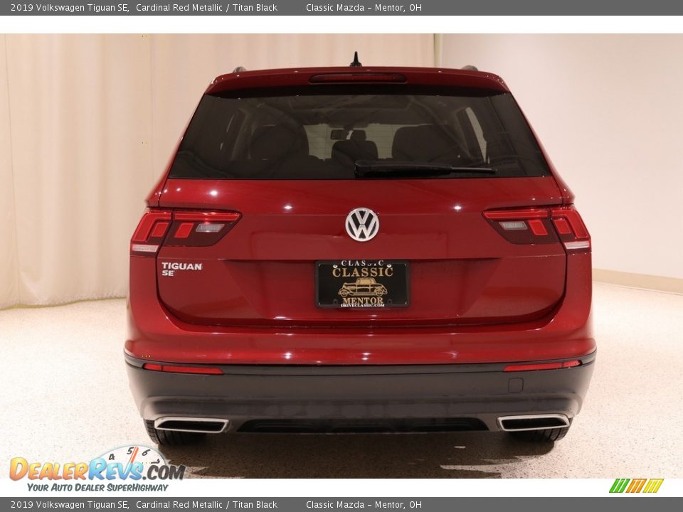 2019 Volkswagen Tiguan SE Cardinal Red Metallic / Titan Black Photo #17