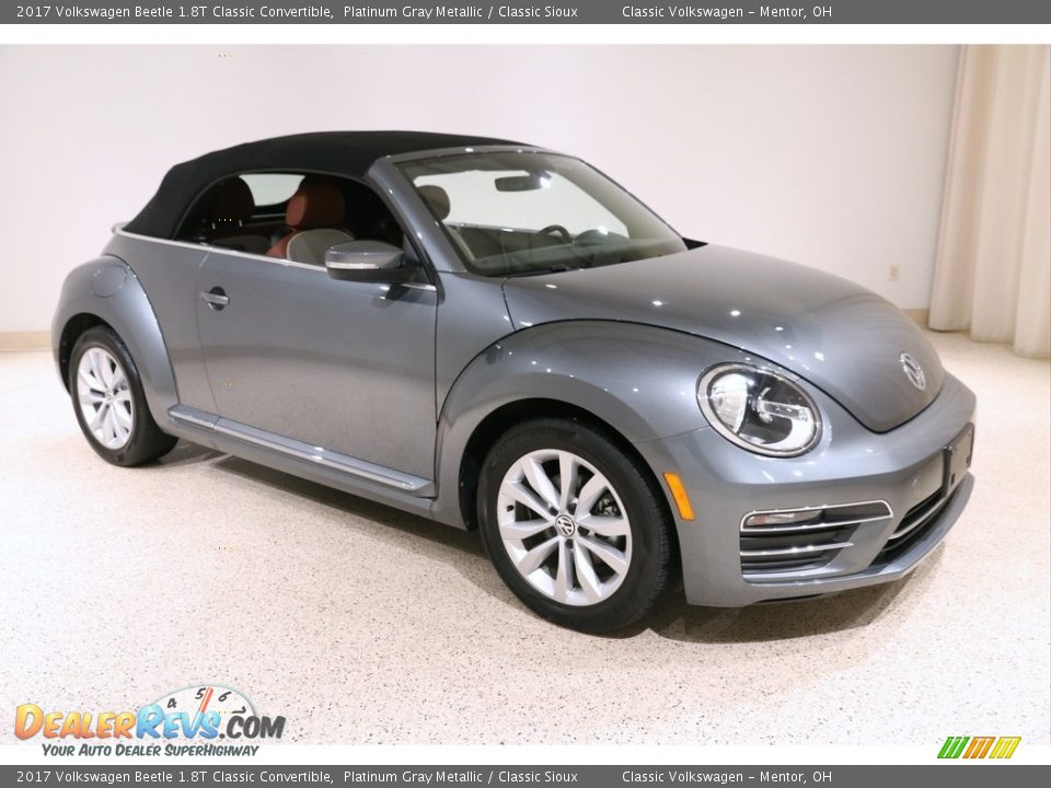 Platinum Gray Metallic 2017 Volkswagen Beetle 1.8T Classic Convertible Photo #2
