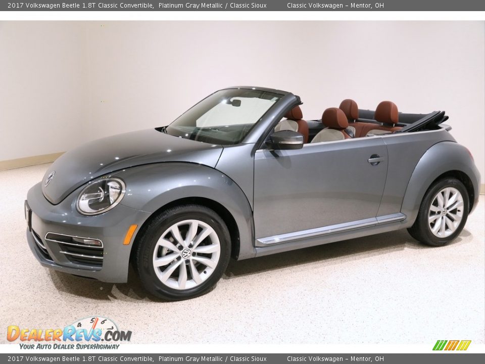 Platinum Gray Metallic 2017 Volkswagen Beetle 1.8T Classic Convertible Photo #4